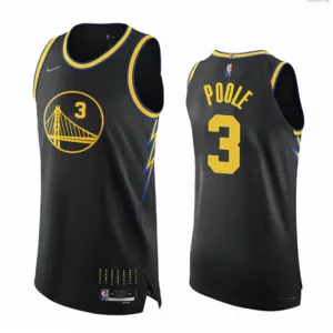 Jordan Poole, Golden State Warriors, 2021/22 City Edition, Black