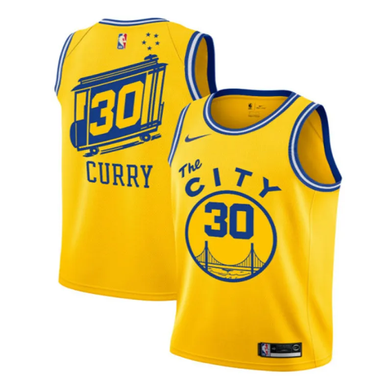 Stephen Curry, Golden State Warriors, Classic Edition 2019/20, Gelb