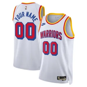 Golden State Warriors, Unisex Adult Custom Jersey, Classic Edition, White