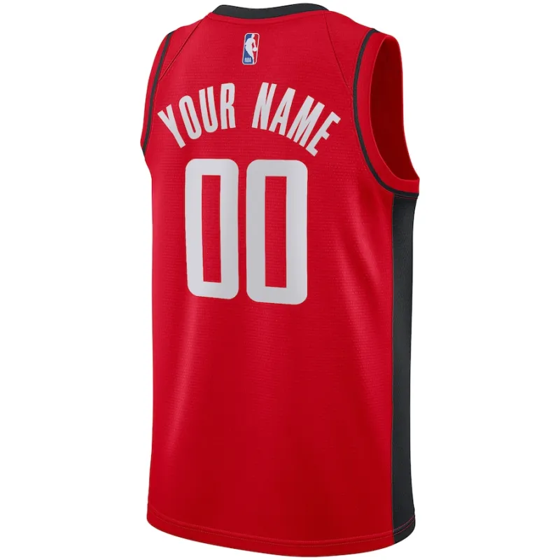 Houston Rockets, Custom Jersey, Icon Edition, Red