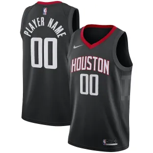 Houston Rockets, Custom Jersey, Statement Edition, Black