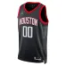 Houston Rockets, Unisex-Personalisiertes Fan-Trikot für die Saison 2022/23, Statement Edition, Schwarz
