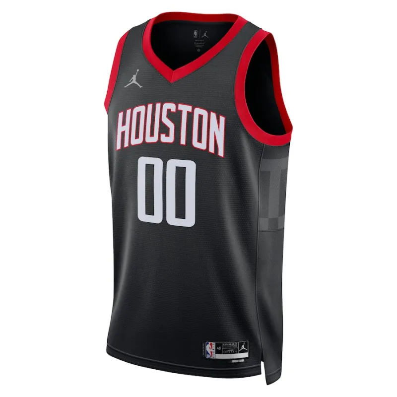 Houston Rockets, Unisex-Personalisiertes Fan-Trikot für die Saison 2022/23, Statement Edition, Schwarz
