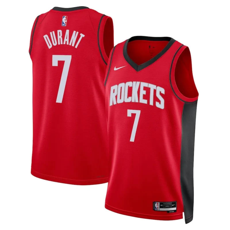 Houston Rockets Kevin Durant Swingman Jersey - Icon Edition - Red
