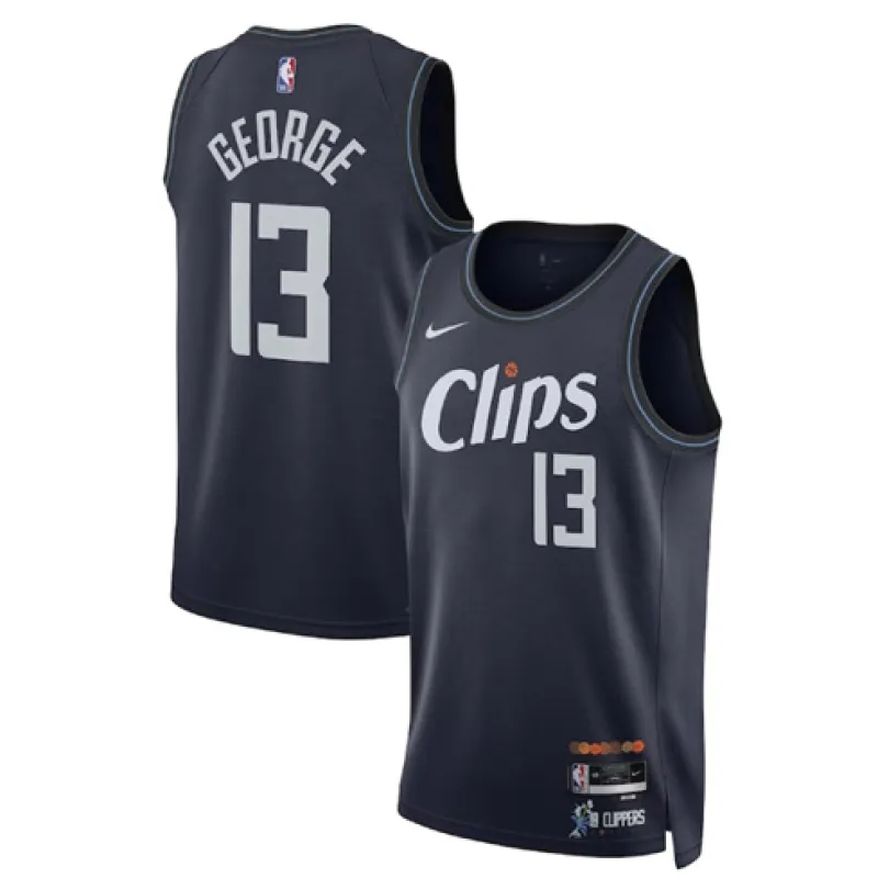 Paul George , Los Angeles Clippers, City Edition 2023/24, Schwarz