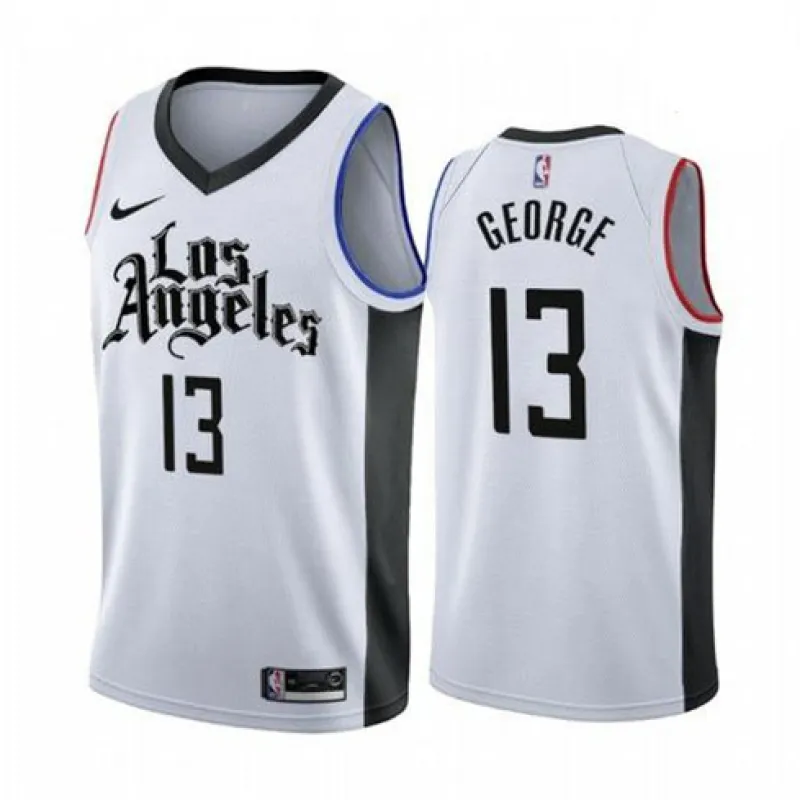 Paul George Clippers City Edition Weißes Trikot 2019-20