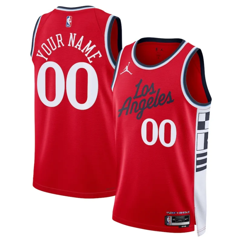 Maillot personnalisé 2024/25 des Los Angeles Clippers, Édition Statement, Rouge