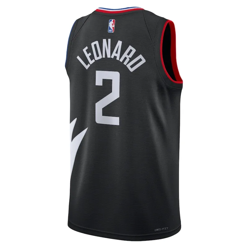 LA Clippers Trikot  Kawhi Leonard Statement Edition Schwarz