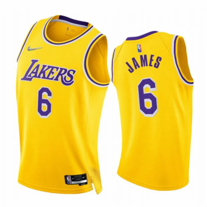 LeBron James, Los Angeles Lakers, 2021/22, Giallo