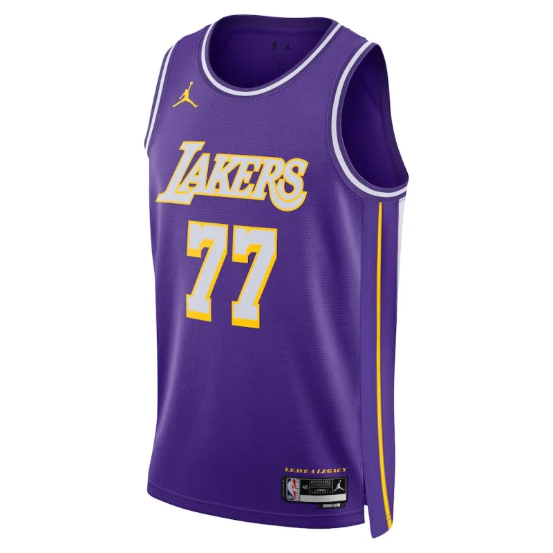 Los Angeles Lakers Luka Dončić Swingman Jersey - Statement Edition - Purple