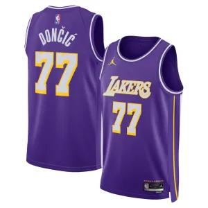Los Angeles Lakers Maglia Swingman Luka Dončić - Edizione Statement - Viola