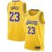 Los Angeles Lakers LeBron James Maglia Swingman - Edizione Icona - Giallo