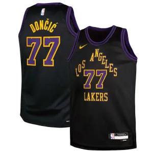 Los Angeles Lakers Luka Dončić 2025/26 Swingman City Edition Jersey - Black