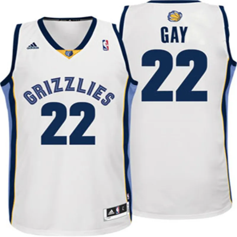 Rudy Gay. Memphis Grizzlies. White