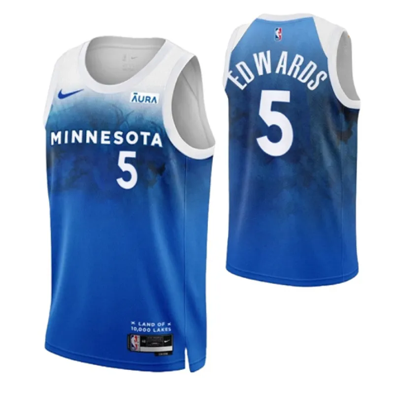 Anthony Edwards, Minnesota Timberwolves, édition Ville 2023/24, Bleu