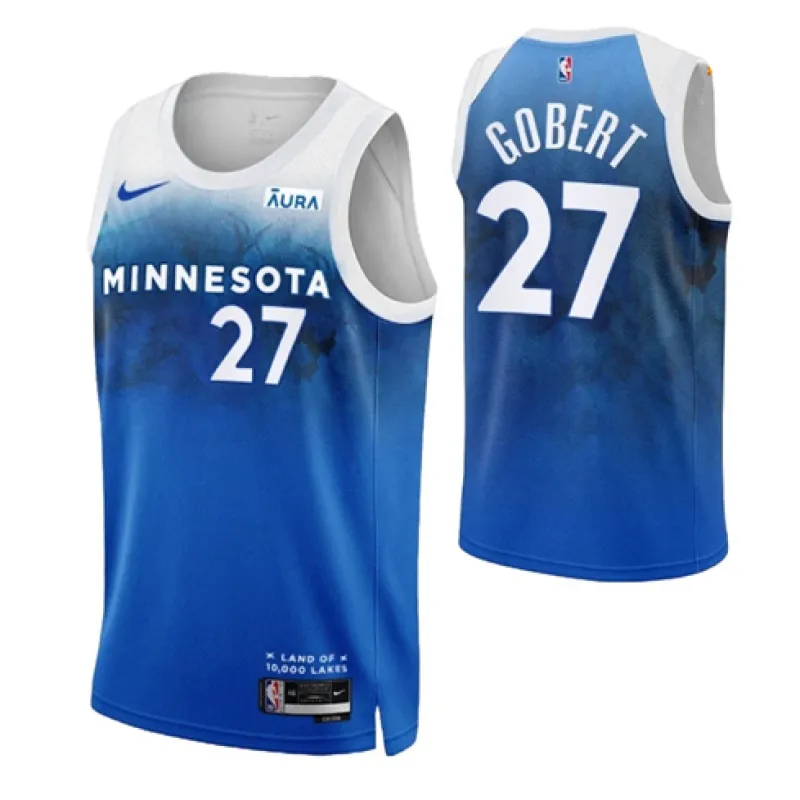 Rudy Gobert, Minnesota Timberwolves, édition Ville 2023/24, Bleu