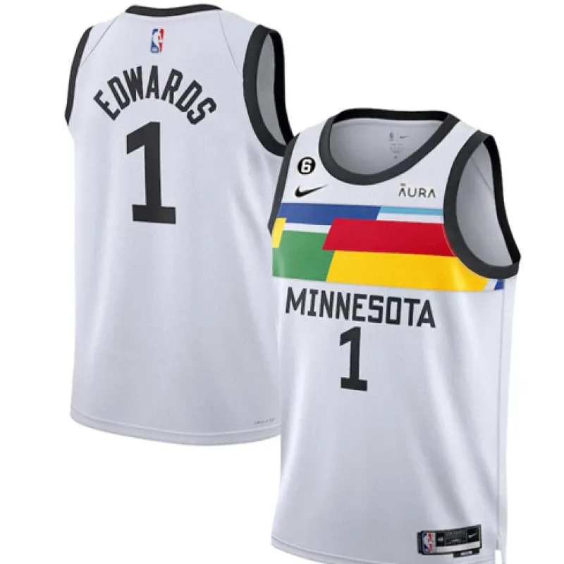 Anthony Edwards, Minnesota Timberwolves, edizione Città 2022/23, Bianco