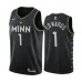 Anthony Edwards, Minnesota Timberwolves, 2020/21 City Edition, Black