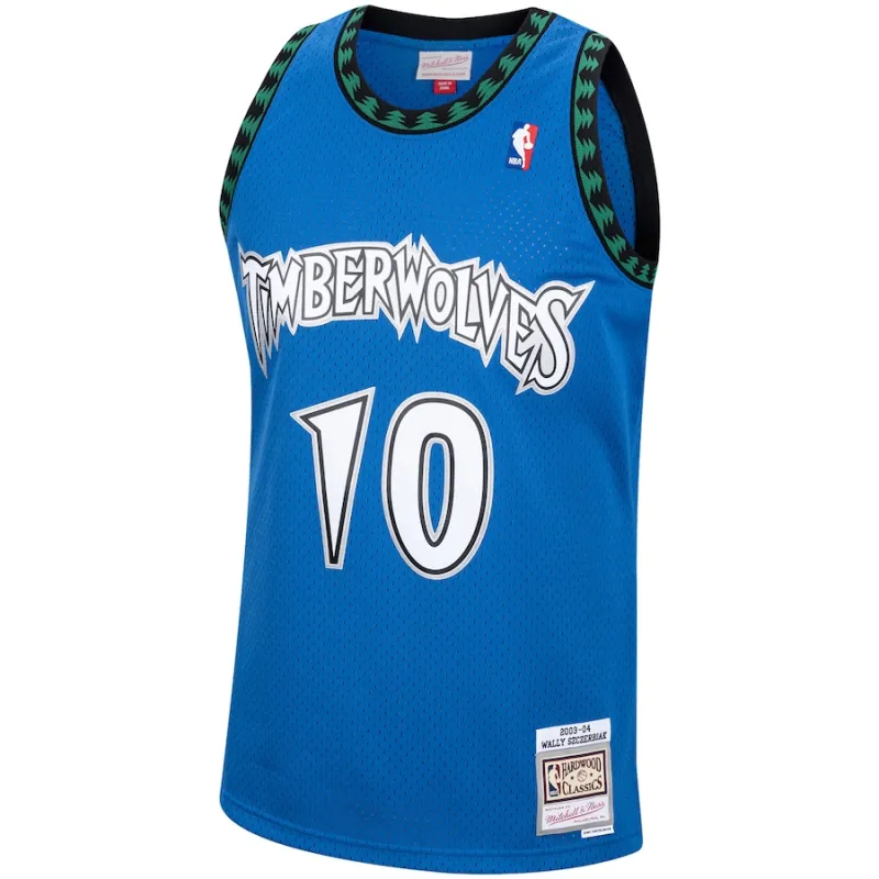 Wally Szczerbiak, Minnesota Timberwolves, 2003/04, Bleu