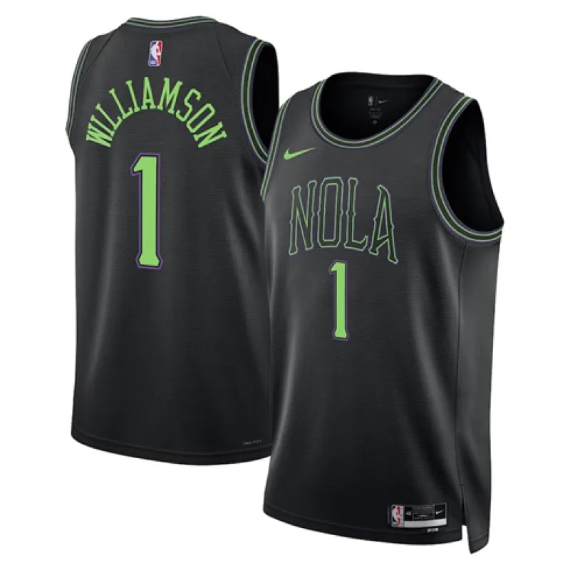 Zion Williamson. New Orleans Pelicans. Édition City 2023/24. Noir