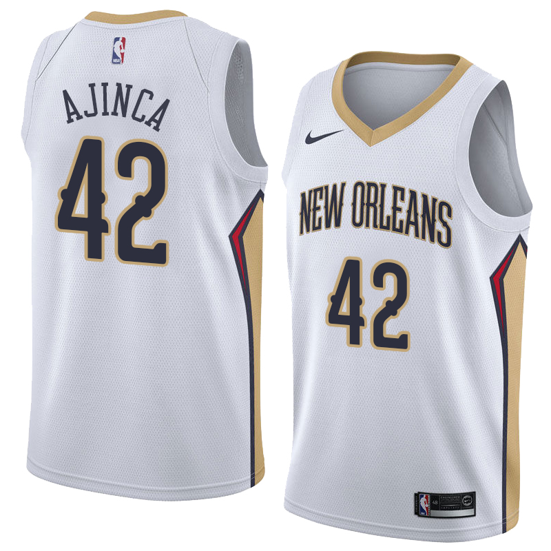 Alexis Ajinça. New Orleans Pelicans. Association Edition. White