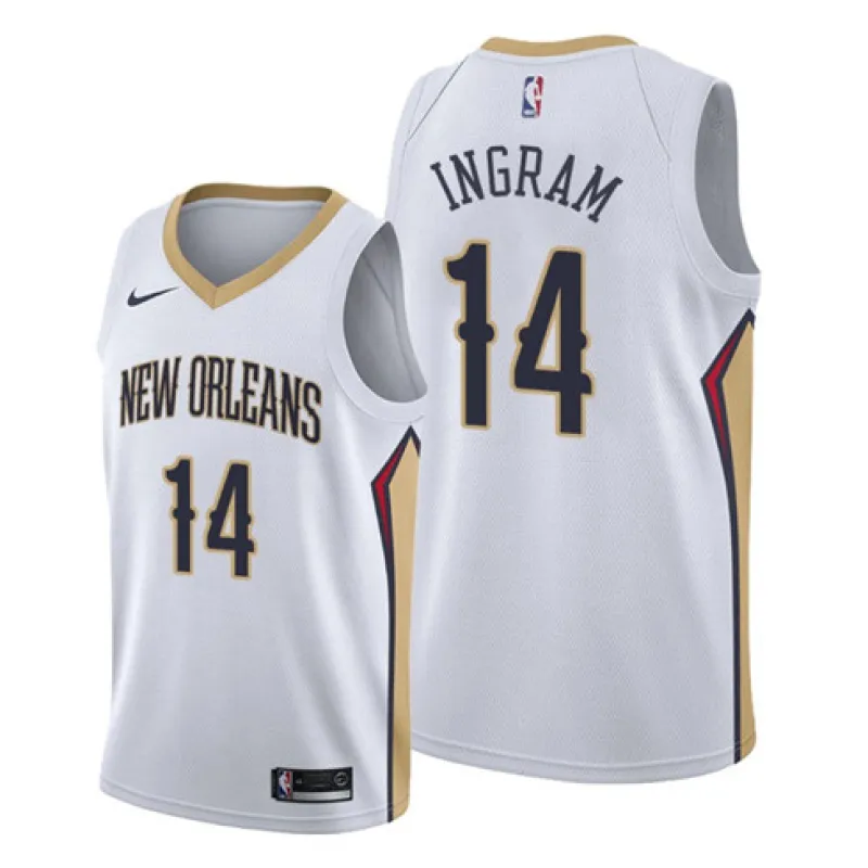 Brandon Ingram. New Orleans Pelicans. Édition de l'association 2019/20. Blanc