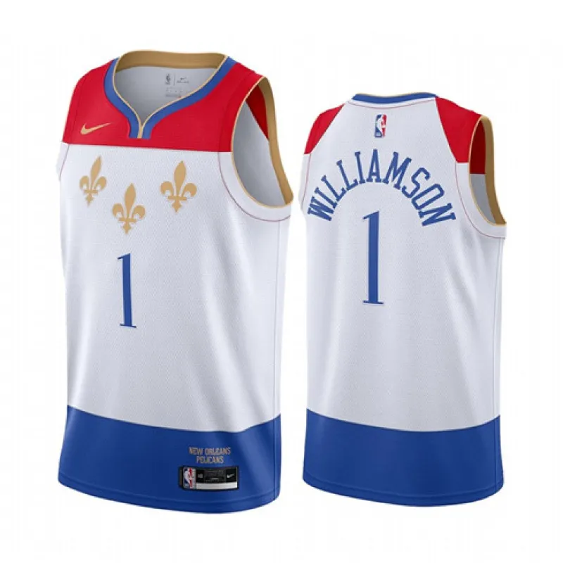 Zion Williamson, New Orleans Pelicans, édition de la ville 2020/21, blanc