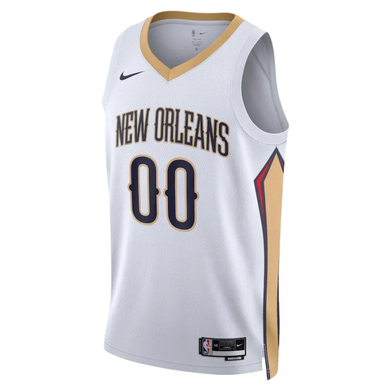 New Orleans Pelicans, maßgefertigtes Jersey, Association-Edition, Weiß