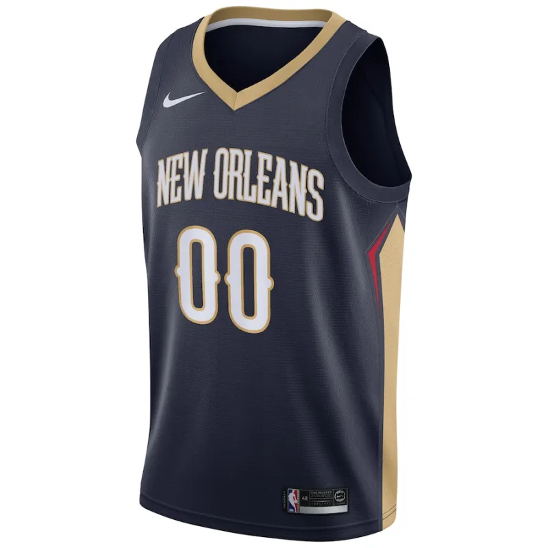 New Orleans Pelicans, Maglia personalizzata, Edizione Icona, Blu Marinaio