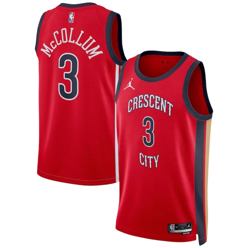 CJ McCollum, New Orleans Pelicans, Édition Statement, Rouge
