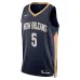 Dejounte Murray, New Orleans Pelicans, 2024, Navy Blue