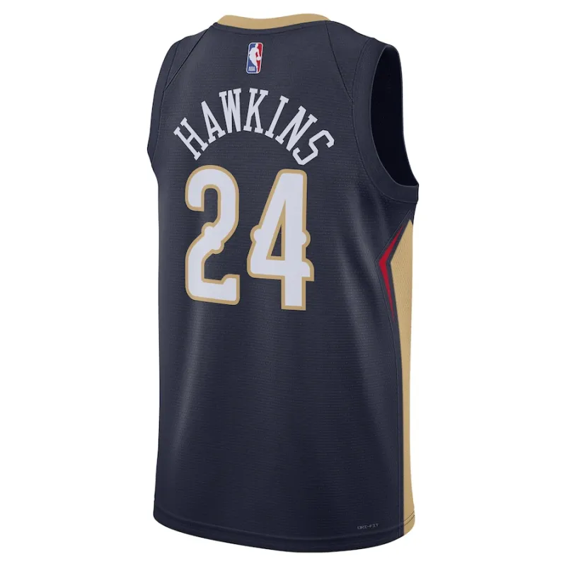 Jordan Hawkins, New Orleans Pelicans, Icon Edition, Navy Blue