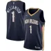 Zion Williamson, New Orleans Pelicans, Icon Edition, Navy Blue