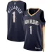 Zion Williamson, New Orleans Pelicans, Icon Edition, Navy Blue