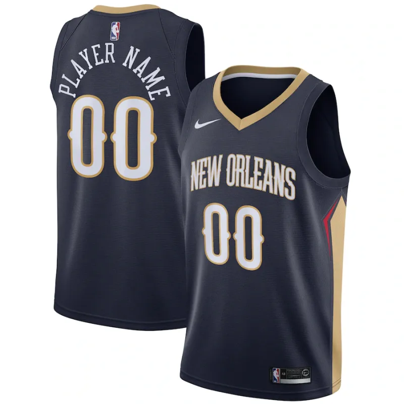 Zion Williamson, New Orleans Pelicans, Custom Jersey, Icon Edition, Navy Blue
