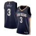 Maillot Swingman des New Orleans Pelicans Jordan Poole - Version Icone - Bleu Marine