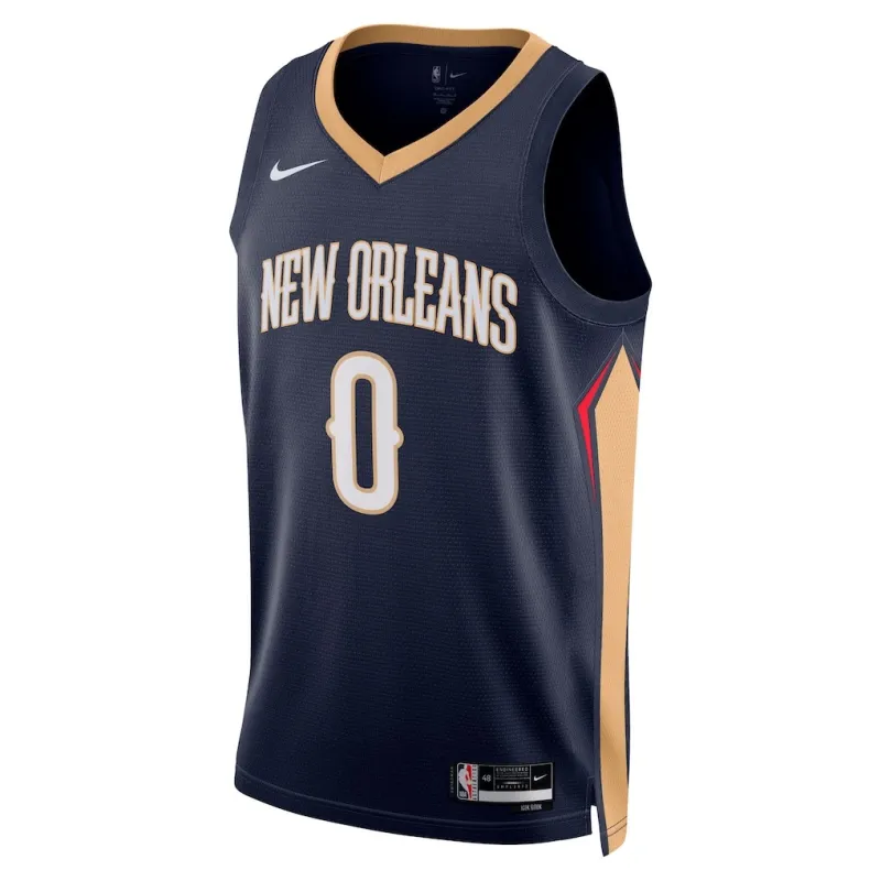 Maglia Swingman dei New Orleans Pelicans Jeremiah Felton - Edizione Icona - Blu Marino