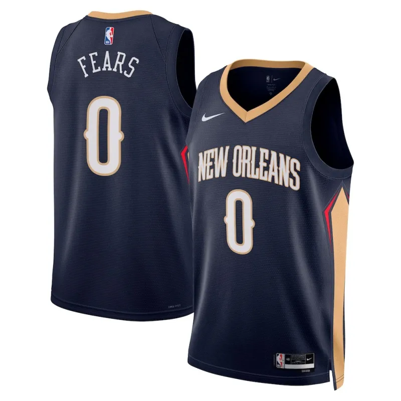 Maglia Swingman dei New Orleans Pelicans Jeremiah Felton - Edizione Icona - Blu Marino