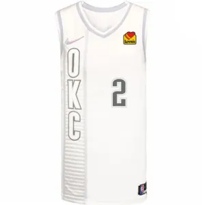 Shai Gilgeous - Alexander, Oklahoma City Thunder, 2021 - 22 season, White