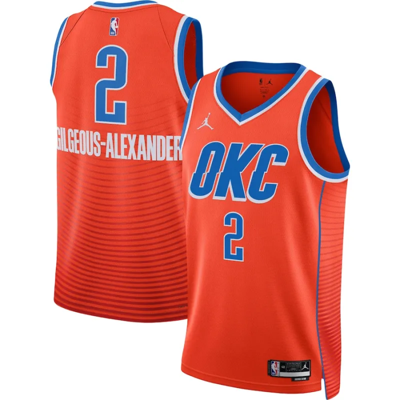 Shai Gilgeous-Alexander Oklahoma City Thunder Statement Edition, Orange
