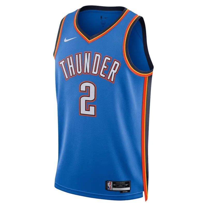 Oklahoma City Thunder Shai Gilgeous-Alexander 2025 NBA-Final Swingman Trikot - Icon Edition - Blau