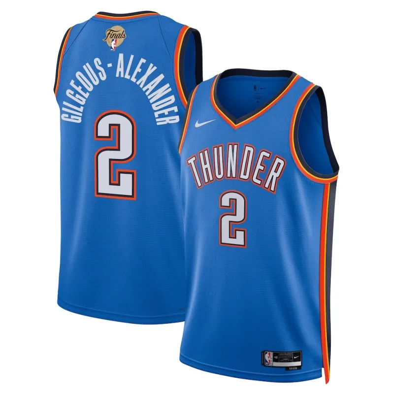Oklahoma City Thunder Shai Gilgeous-Alexander 2025 NBA-Final Swingman Trikot - Icon Edition - Blau