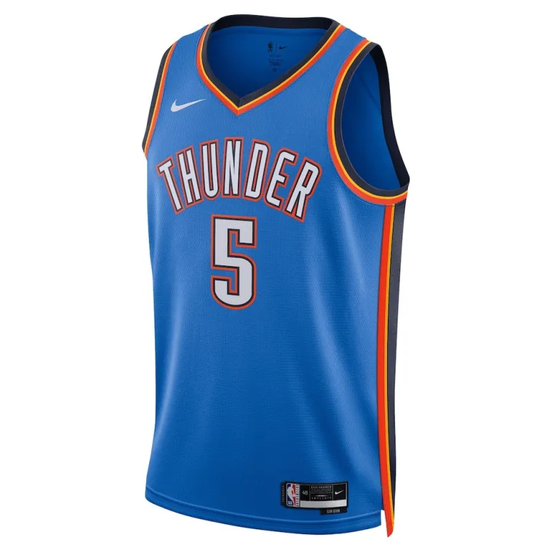 Oklahoma City Thunder Luguentz Dort 2025 NBA-Final Swingman Trikot - Icon Edition - Blau