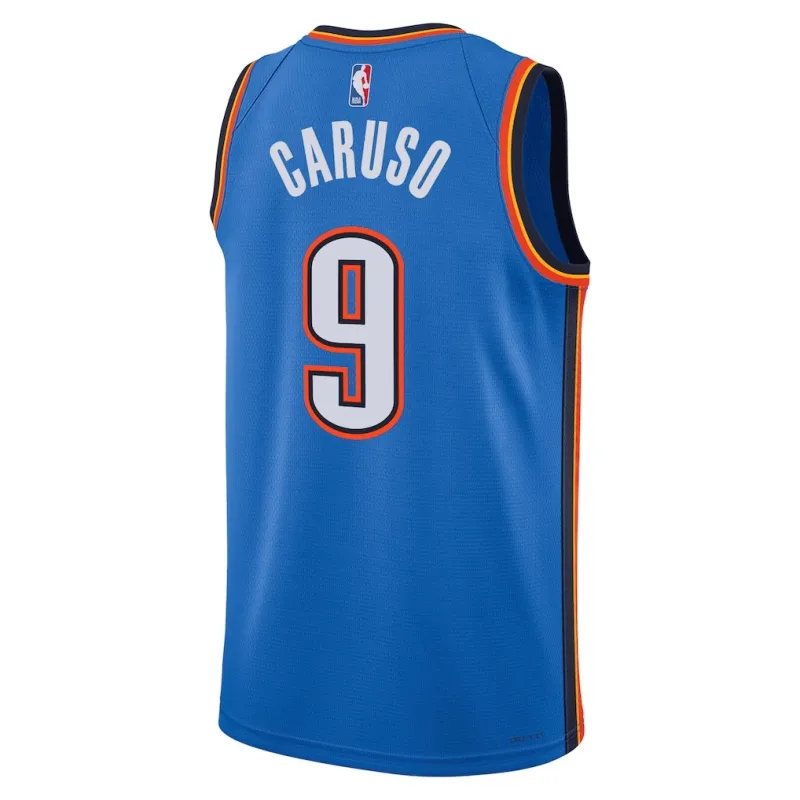 Maillot Swingman d'Oklahoma City Thunder Alex Caruso - Version Icone - Bleu