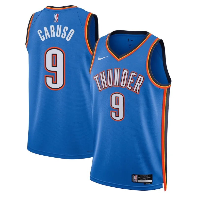 Maillot Swingman d'Oklahoma City Thunder Alex Caruso - Version Icone - Bleu