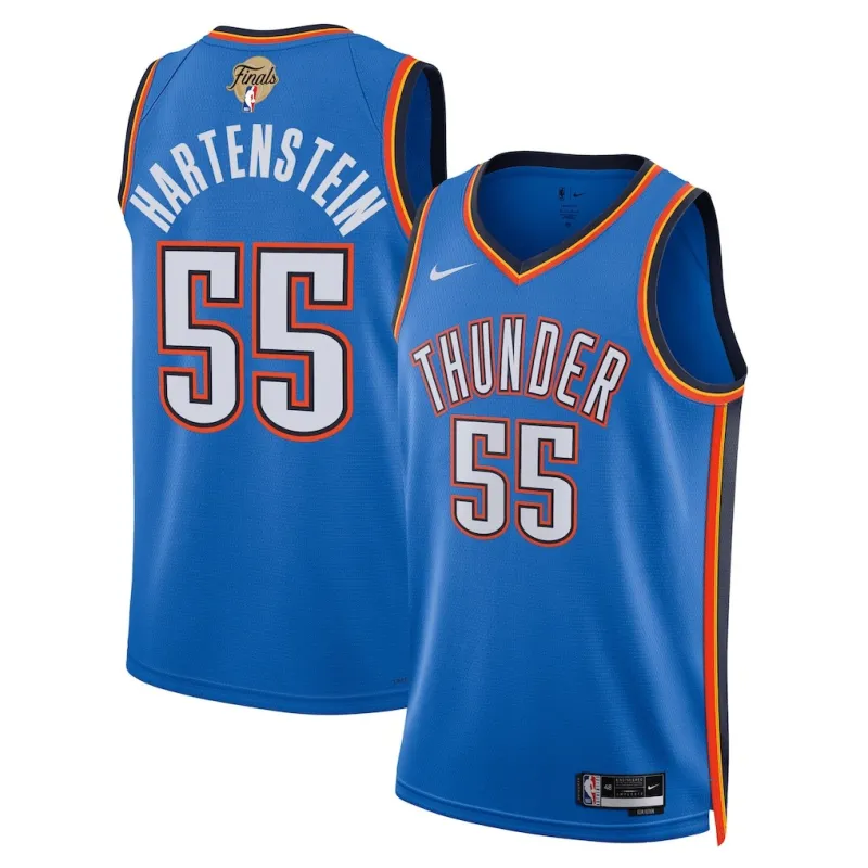 Oklahoma City Thunder Isaiah Hartenstein 2025 NBA-Final Swingman Trikot - Icon Edition - Blau