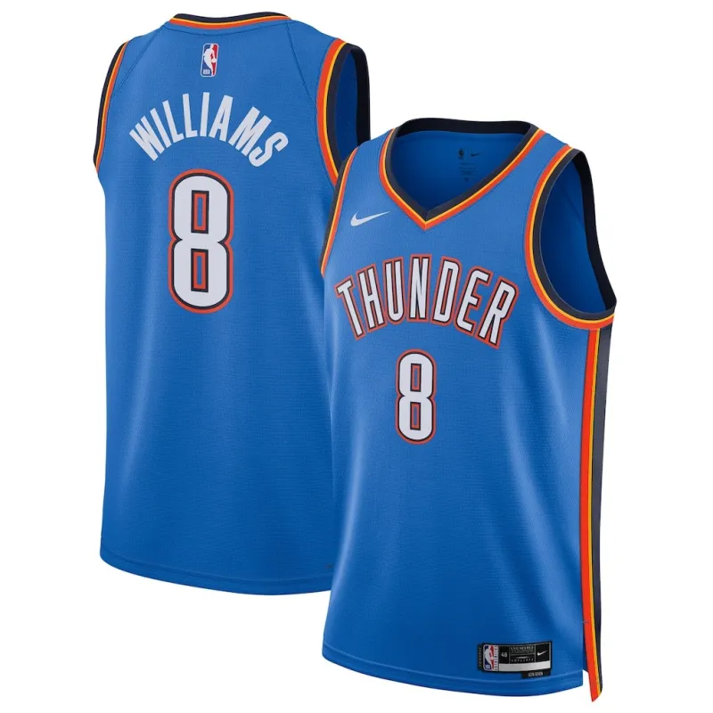Maillot Swingman d'Oklahoma City Thunder Jalen Williams - Version Icone - Bleu