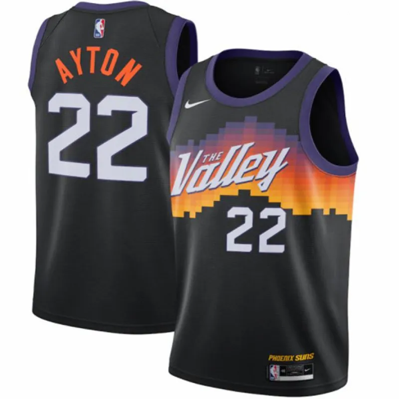 Deandre Ayton, Phoenix Suns 2020/21 City Edition Schwarz