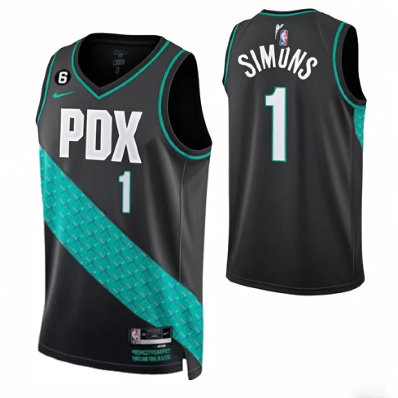Anfernee Simons, Portland Trail Blazers, edición 2022/23 de la ciudad, Negro