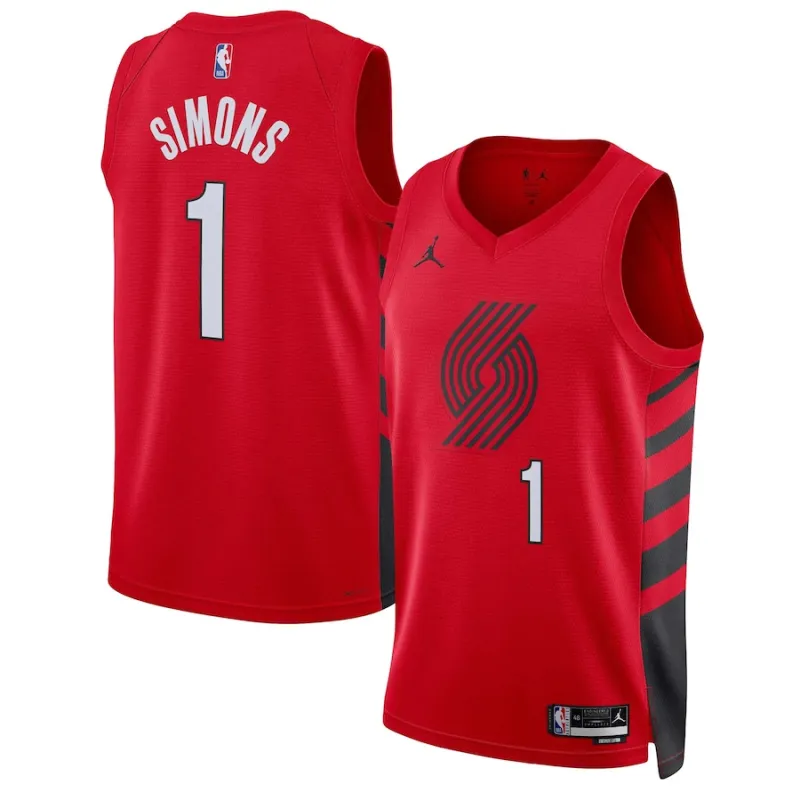 Anfernee Simons, Portland Trail Blazers, edizione dichiarazione, Rosso